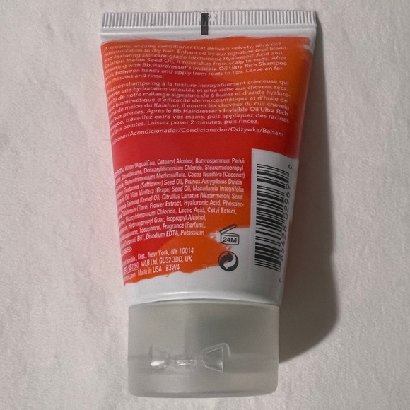 💦NWT💦 Bumble and bumble Hairdresser's Invisible Oil Ultra Rich Conditioner 2oz - Picture 4 of 9